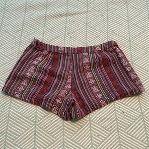 Free People pattern shorts